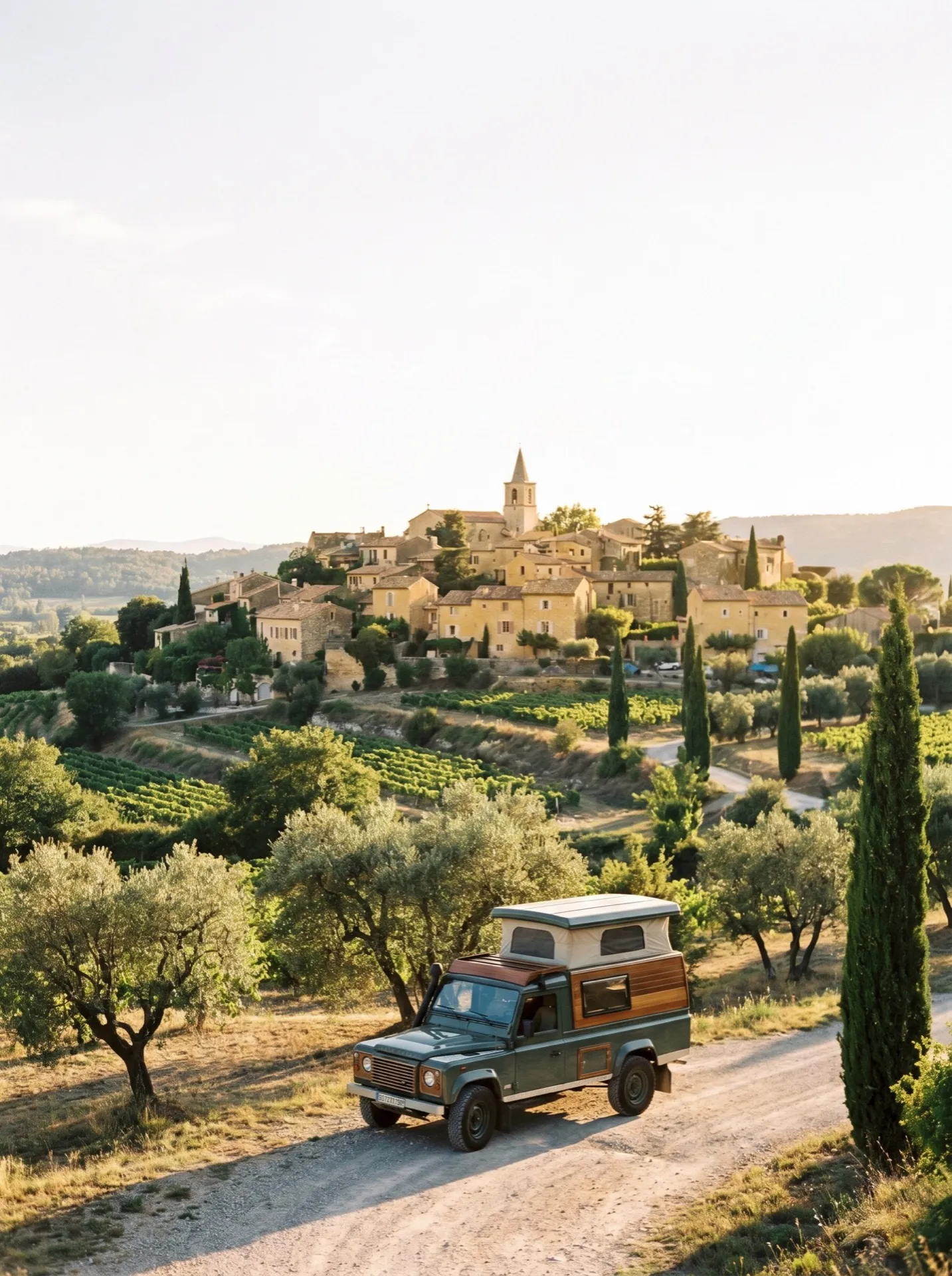 Village perché de Provence dominant la vallée, étape clé en main Neo-NOMAD